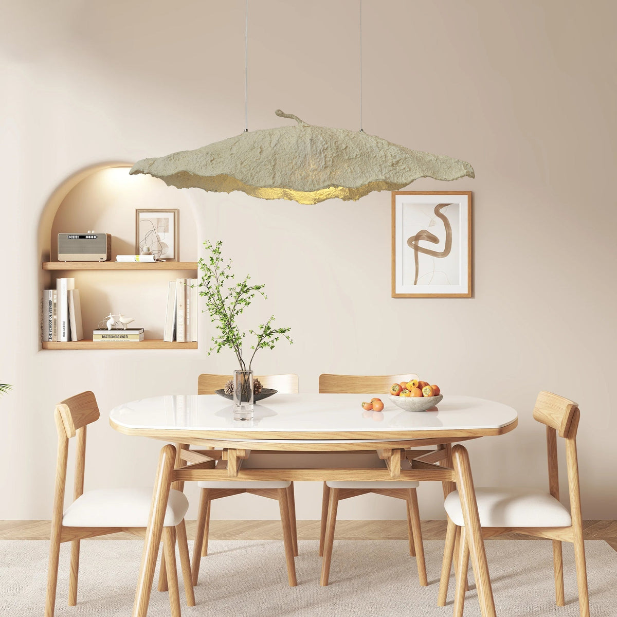 Altalis Artisanal Paper Pulp Pendant Light - Aura Lighting