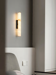 Arcus Modern Minimalist Elegance Brass Alabaster Sconce Wall Lamp - Lamp Copper