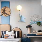 Aria Infantil Globo de Oso Acrílico/Resina Aplique de Pared Blanco/Azul/Rosa — imagen 12 | Aura Lighting