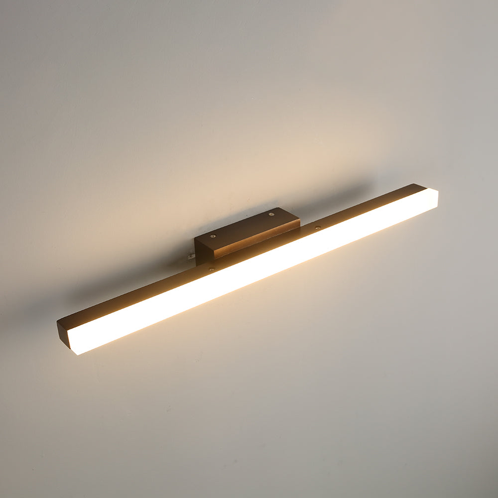 Arisha Minimalista Lineal Madera Aplique de Pared Madera/Nogal — imagen 11 | Aura Lighting