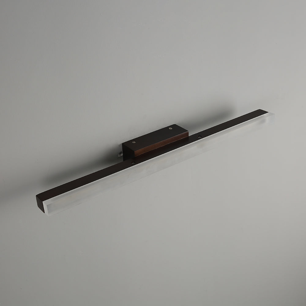 Arisha Minimalista Lineal Madera Aplique de Pared Madera/Nogal — imagen 12 | Aura Lighting