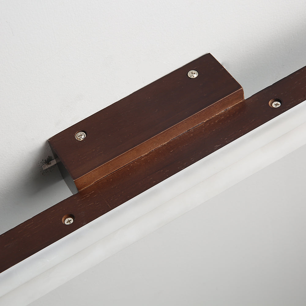 Arisha Minimalista Lineal Madera Aplique de Pared Madera/Nogal — imagen 13 | Aura Lighting