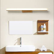 Arisha Minimalista Lineal Madera Aplique de Pared Madera/Nogal — imagen 3 | Aura Lighting