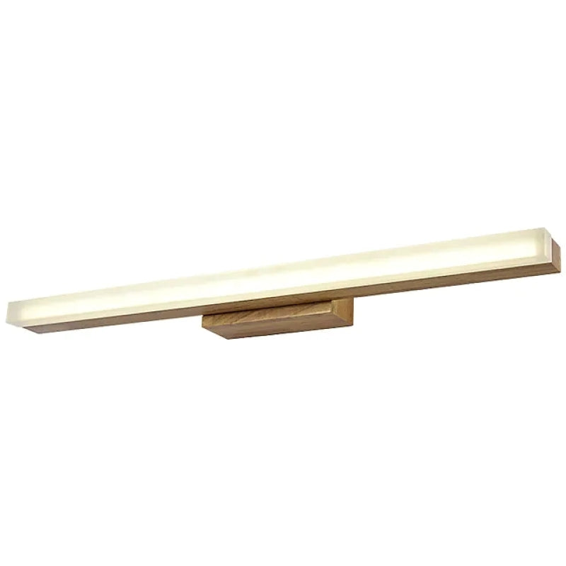 Arisha Minimalista Lineal Madera Aplique de Pared Madera/Nogal — imagen 9 | Aura Lighting