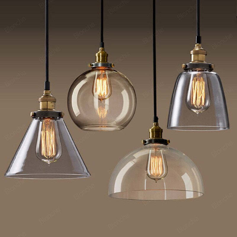 Arisha Industrial Vidrio Lámpara Colgante — imagen 10 | Aura Lighting