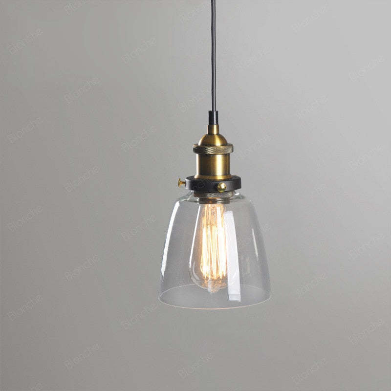 Arisha Industrial Vidrio Lámpara Colgante — imagen 13 | Aura Lighting