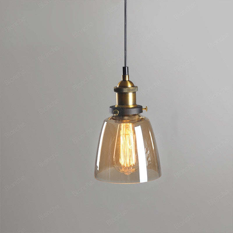 Arisha Industrial Vidrio Lámpara Colgante — imagen 14 | Aura Lighting