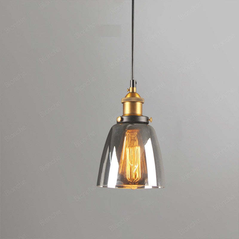 Arisha Industrial Vidrio Lámpara Colgante — imagen 15 | Aura Lighting