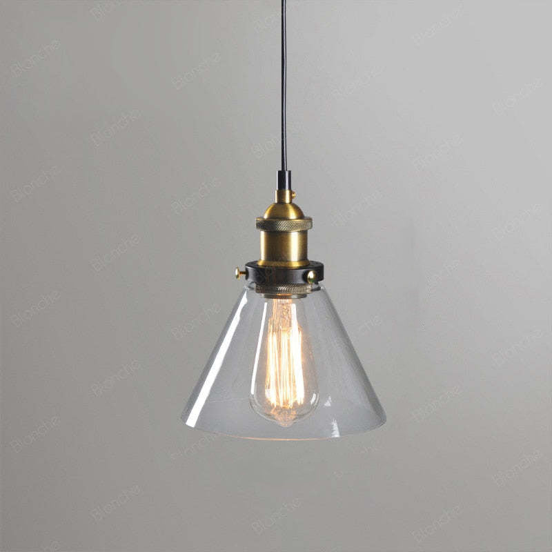 Arisha Industrial Vidrio Lámpara Colgante — imagen 16 | Aura Lighting