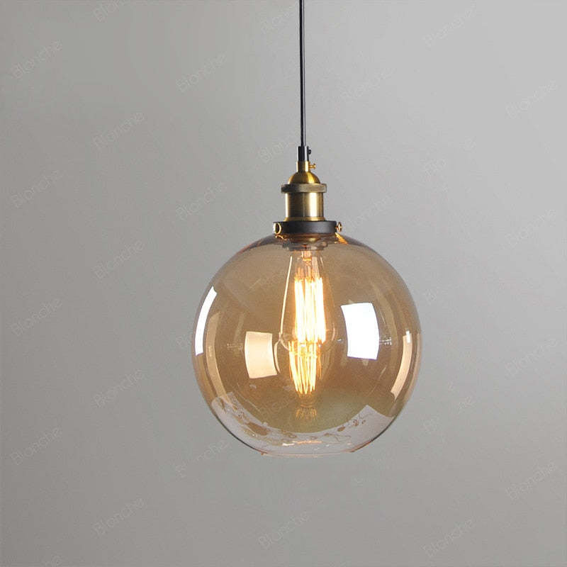 Arisha Industrial Vidrio Lámpara Colgante — imagen 20 | Aura Lighting
