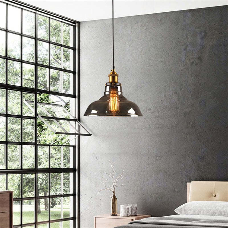 Arisha Industrial Vidrio Lámpara Colgante — imagen 25 | Aura Lighting