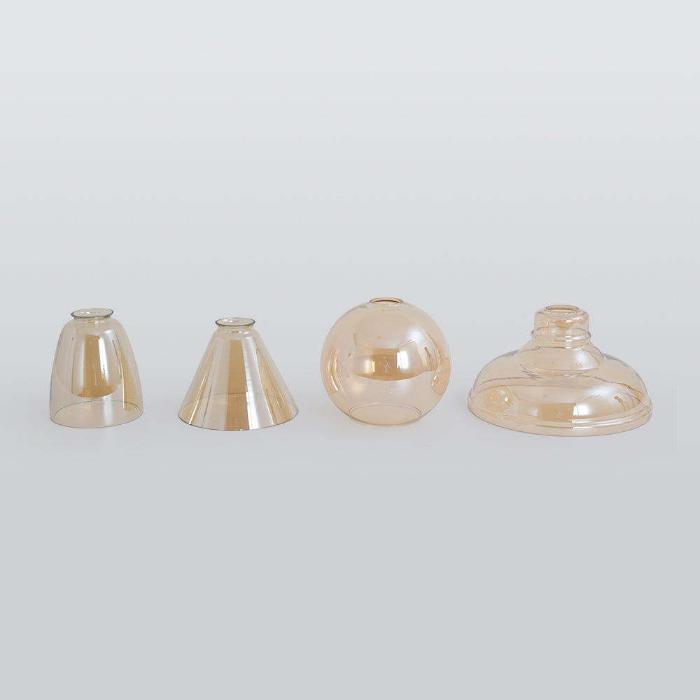 Arisha Industrial Vidrio Lámpara Colgante — imagen 26 | Aura Lighting