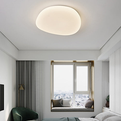 Arisha Irregular Redonda Metal/Acrílica Lámpara de Techo Blanco — imagen 2 | Aura Lighting
