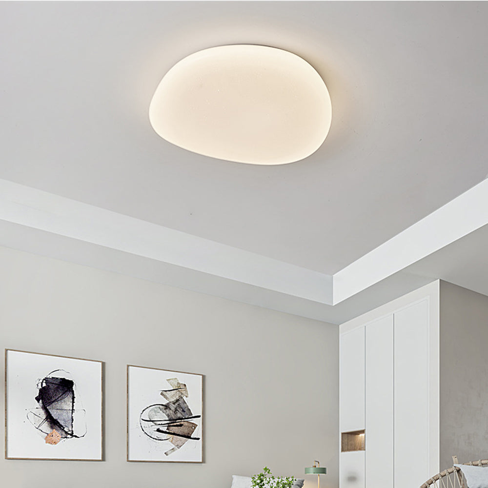 Arisha Irregular Redonda Metal/Acrílica Lámpara de Techo Blanco — imagen 3 | Aura Lighting