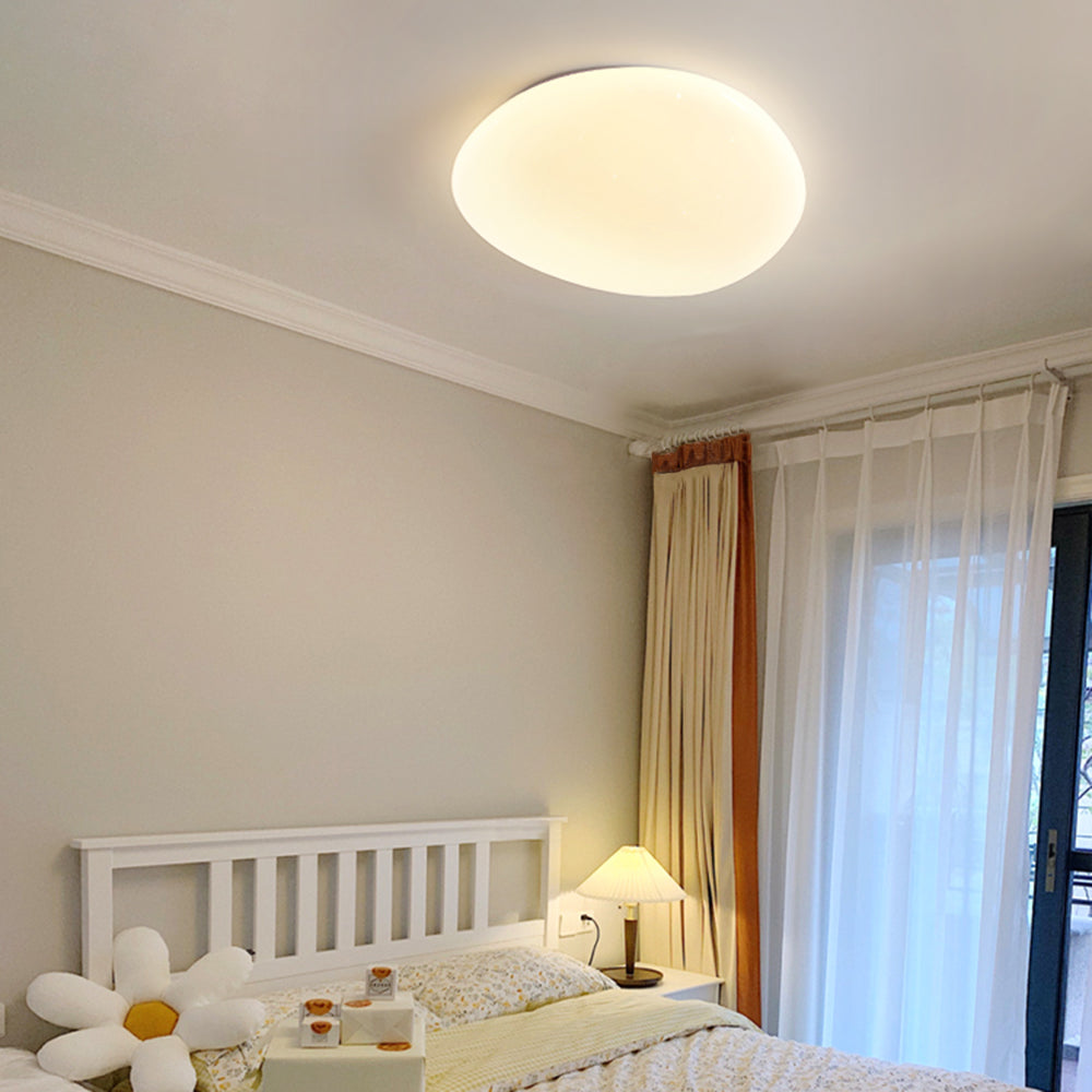 Arisha Irregular Redonda Metal/Acrílica Lámpara de Techo Blanco — imagen 5 | Aura Lighting