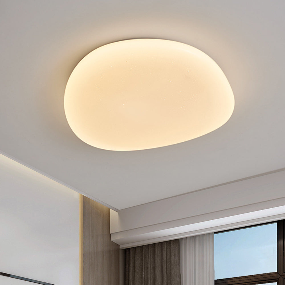 Arisha Irregular Redonda Metal/Acrílica Lámpara de Techo Blanco — imagen 8 | Aura Lighting
