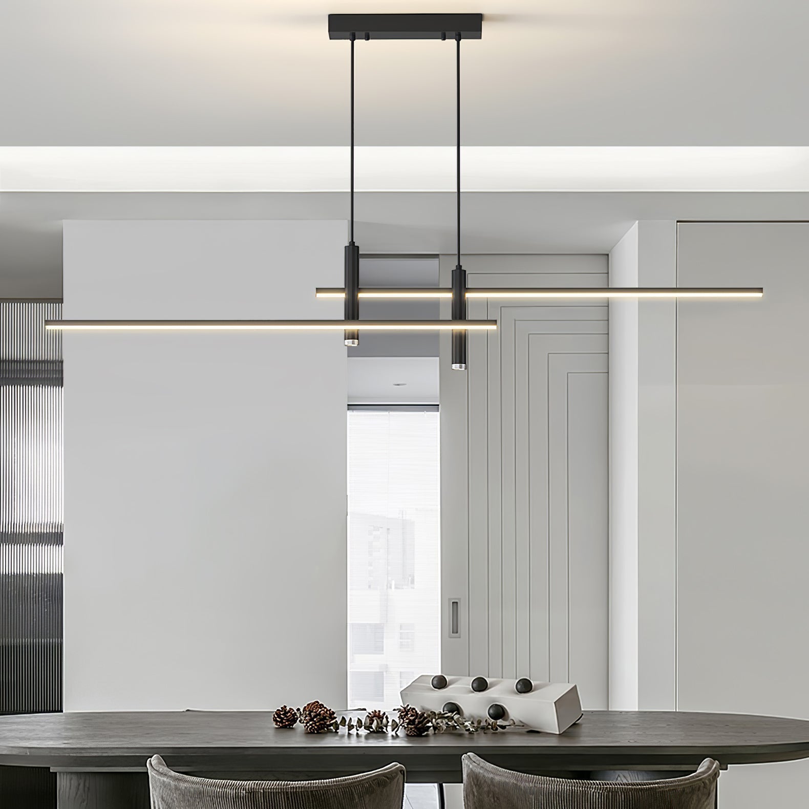 Arisha Lámpara Colgante Lineal Moderna para Comedor — imagen 13 | Aura Lighting