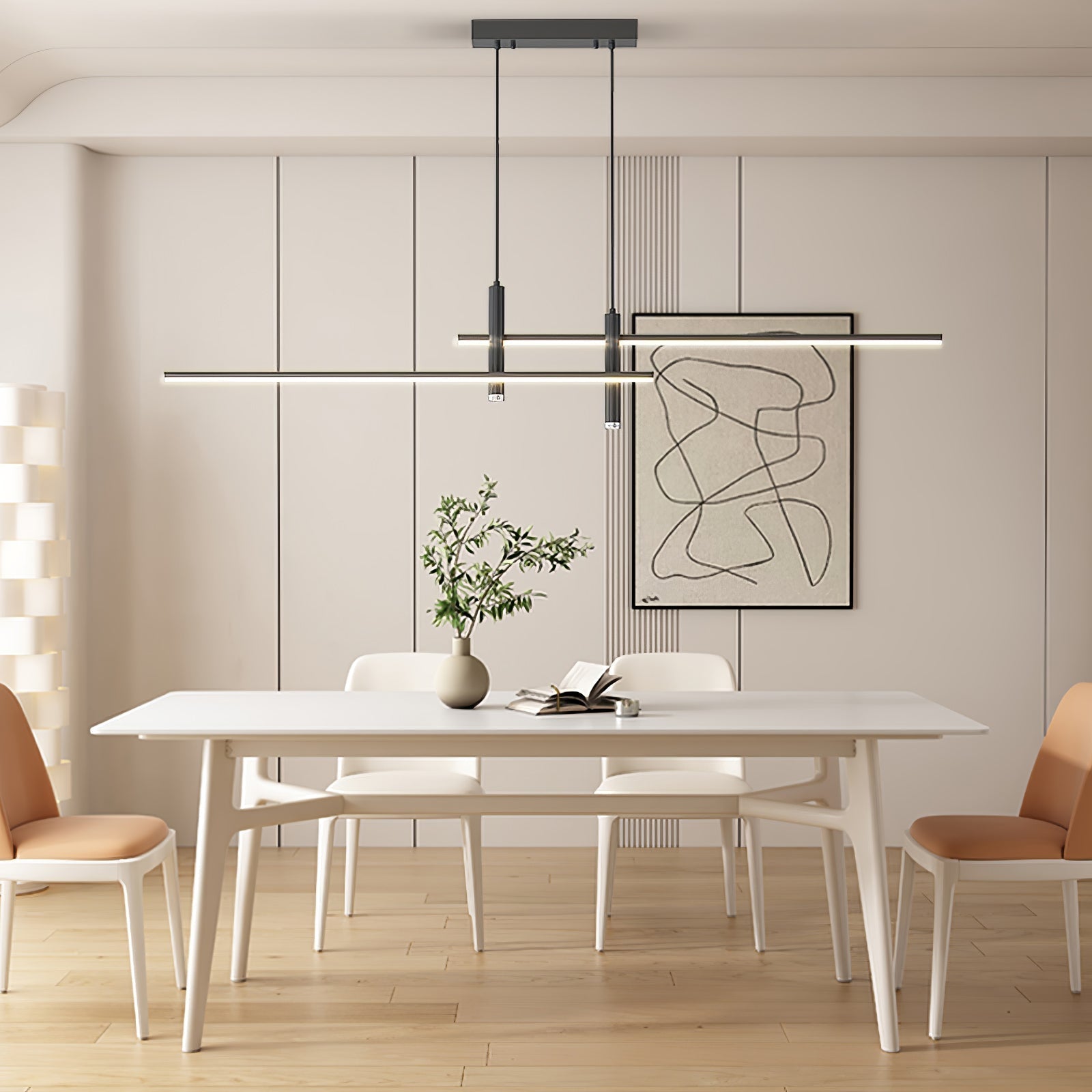 Arisha Lámpara Colgante Lineal Moderna para Comedor — imagen 16 | Aura Lighting