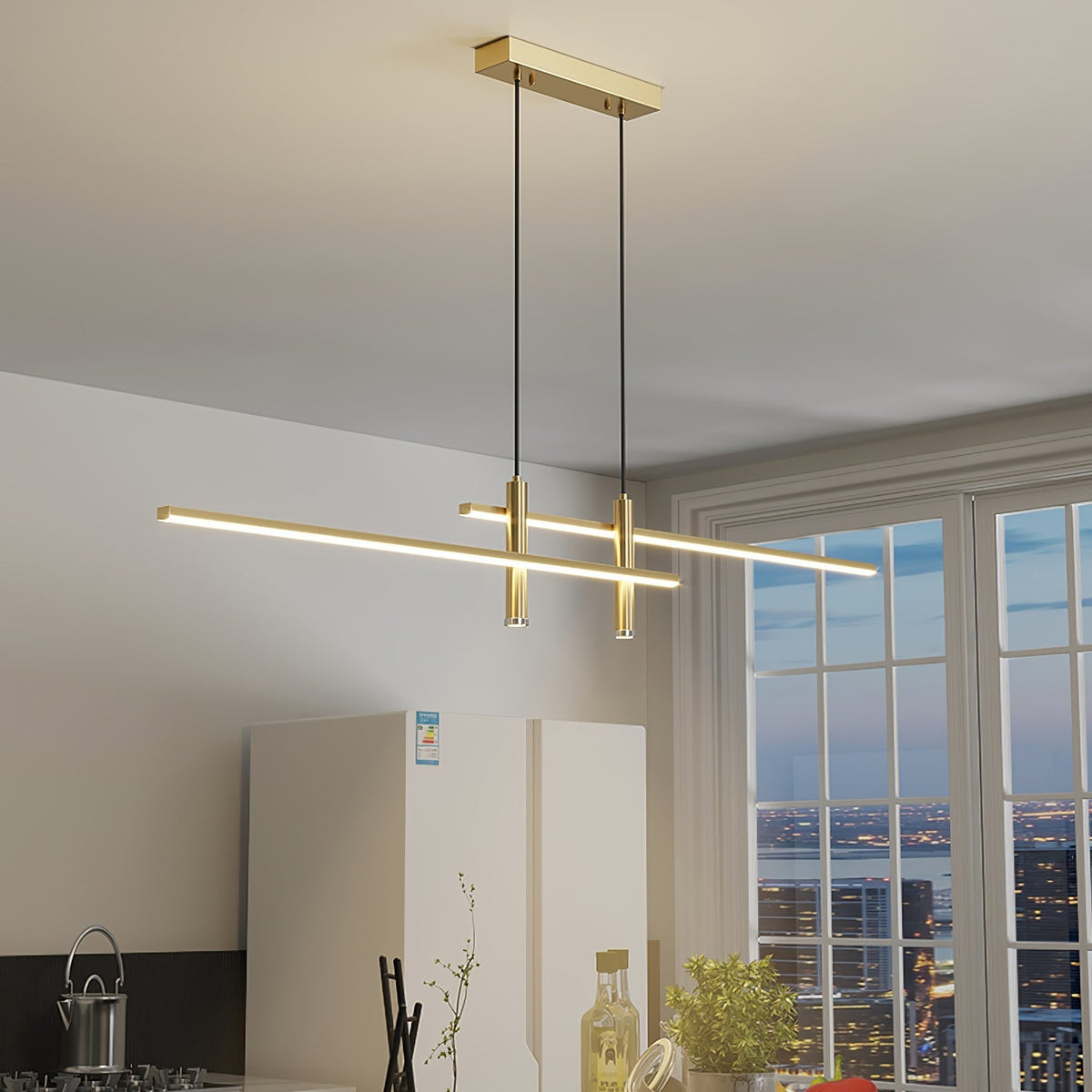 Arisha Lámpara Colgante Lineal Moderna para Comedor — imagen 19 | Aura Lighting