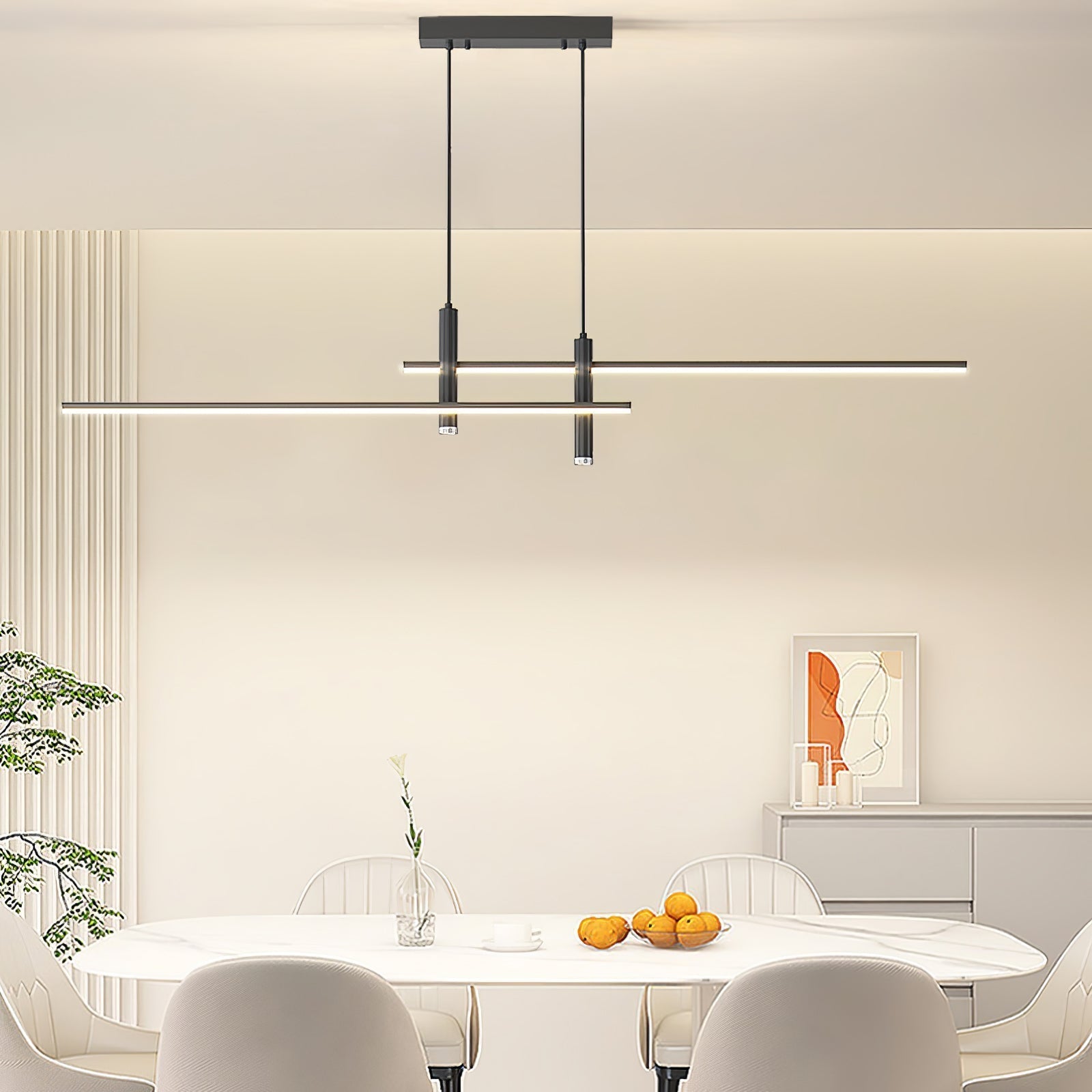 Arisha Lámpara Colgante Lineal Moderna para Comedor — imagen 25 | Aura Lighting