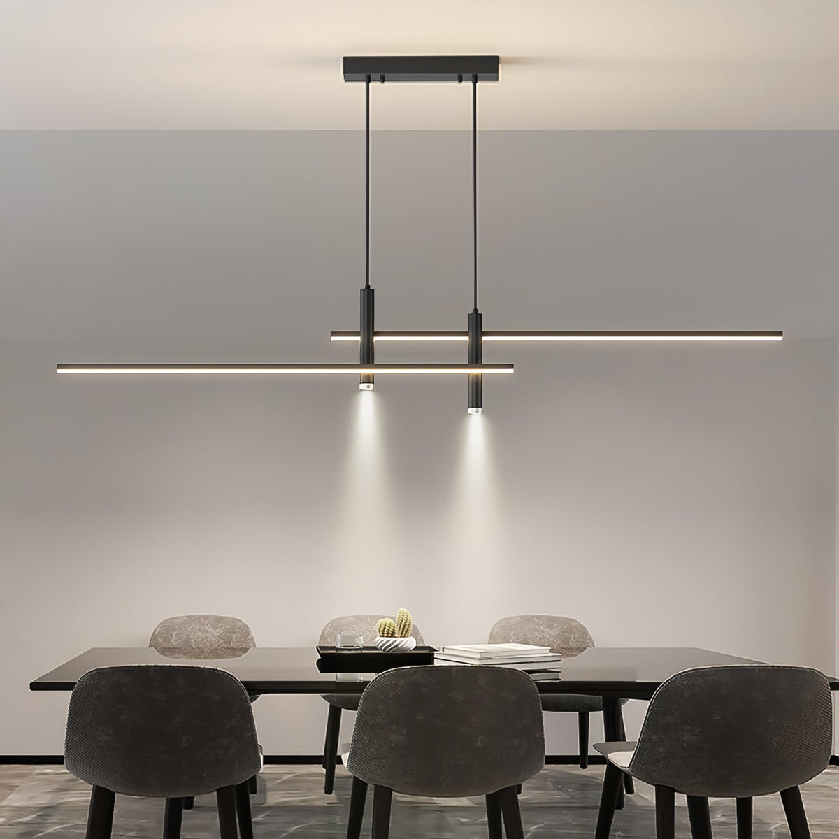 Arisha Lámpara Colgante Lineal Moderna para Comedor — imagen 30 | Aura Lighting