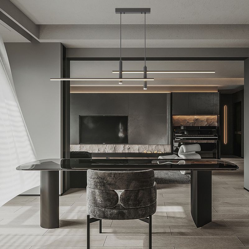 Arisha Lámpara Colgante Lineal Moderna para Comedor — imagen 3 | Aura Lighting
