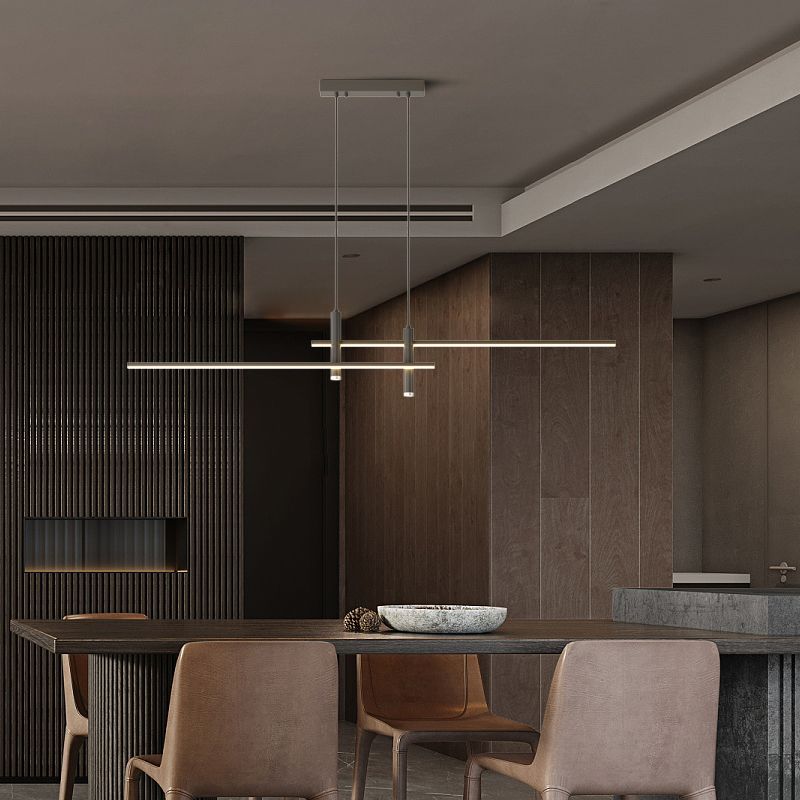 Arisha Lámpara Colgante Lineal Moderna para Comedor — imagen 6 | Aura Lighting