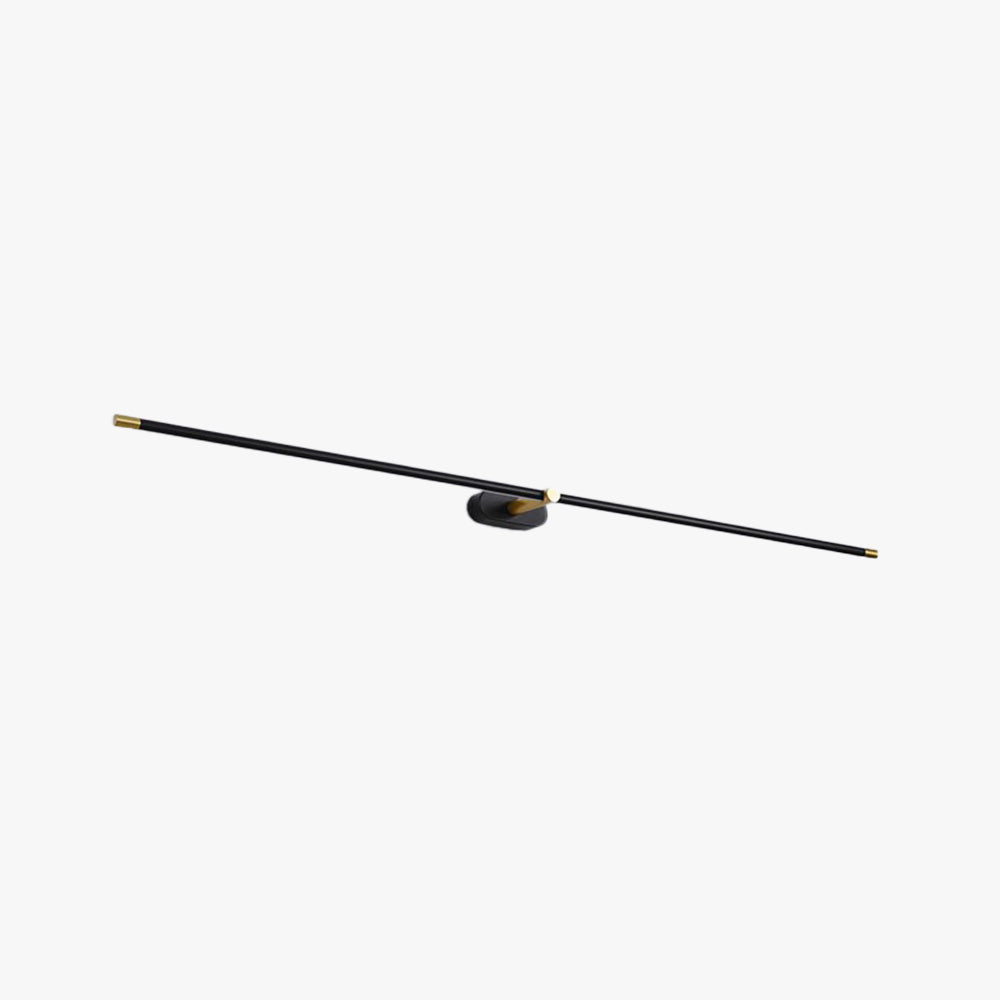 Arisha Lámpara de Pared Lineal Minimalista en Dorado y Negro — imagen 1 | Aura Lighting