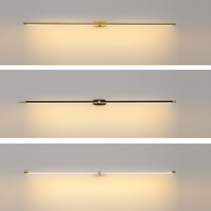 Arisha Lámpara de Pared Lineal Minimalista en Dorado y Negro — imagen 3 | Aura Lighting