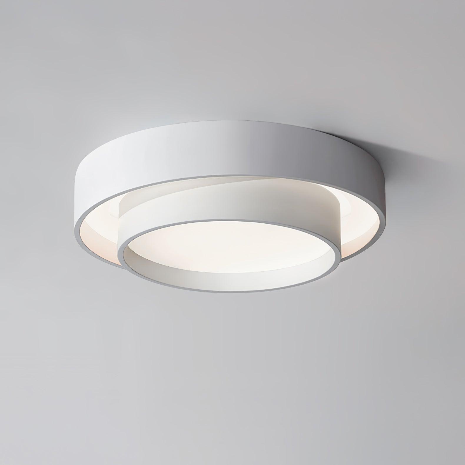 Arisha Lámpara de Techo de Doble Aro en Gris — imagen 10 | Aura Lighting