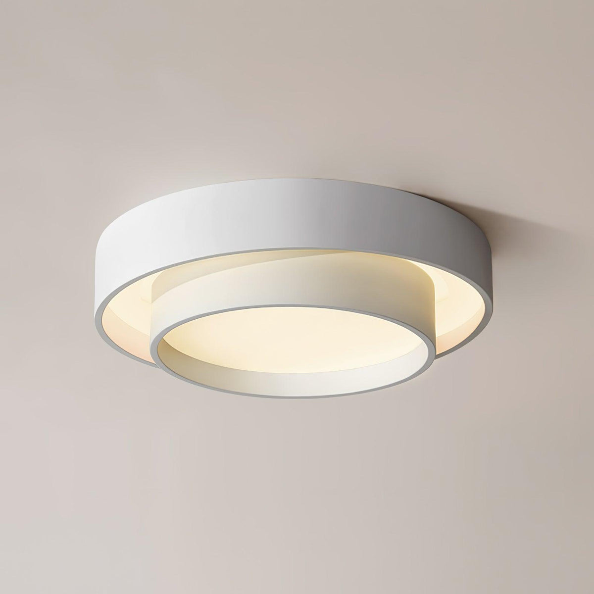 Arisha Lámpara de Techo de Doble Aro en Gris — imagen 16 | Aura Lighting