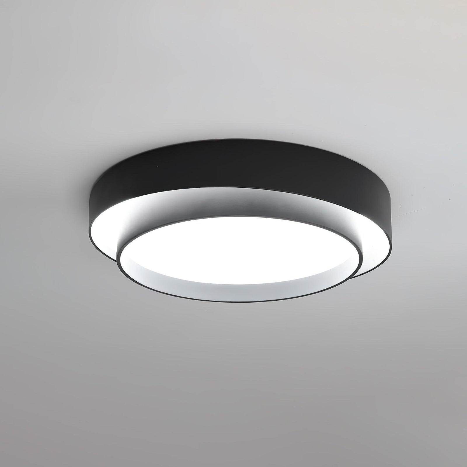 Arisha Lámpara de Techo de Doble Aro en Gris — imagen 22 | Aura Lighting