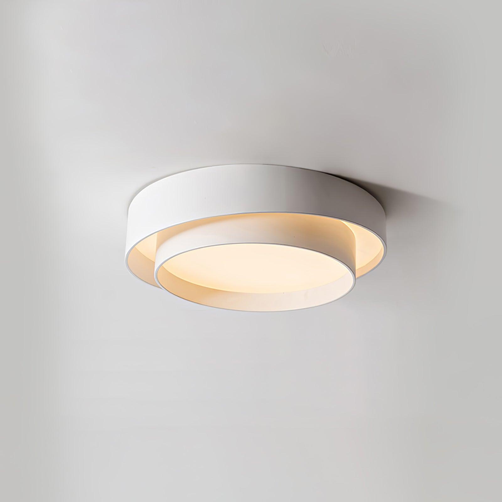 Arisha Lámpara de Techo de Doble Aro en Gris — imagen 23 | Aura Lighting
