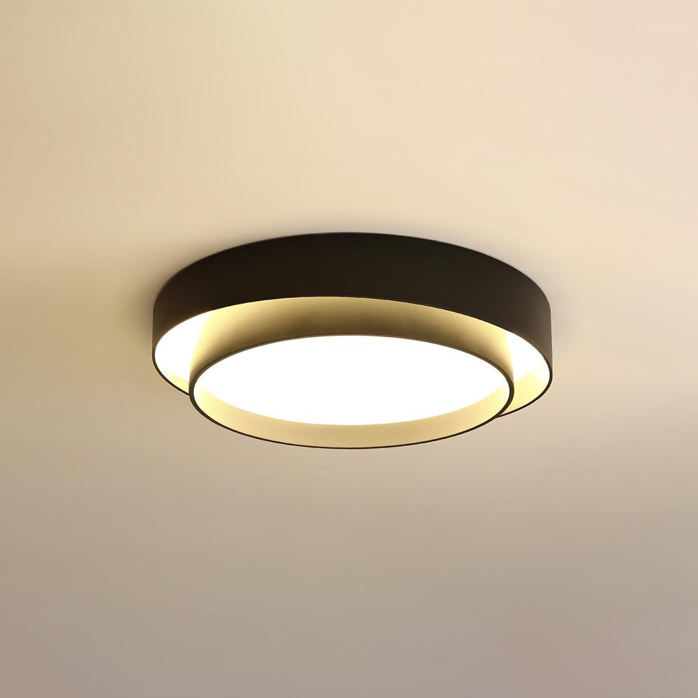 Arisha Lámpara de Techo de Doble Aro en Gris — imagen 25 | Aura Lighting