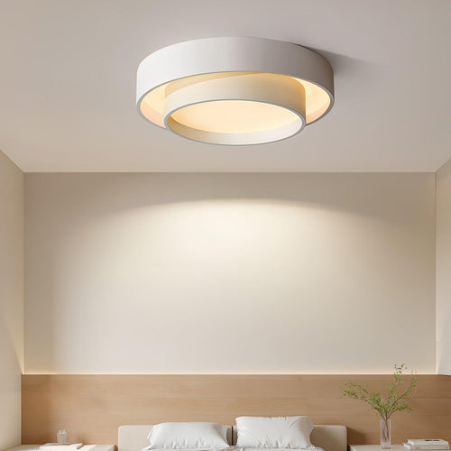 Arisha Lámpara de Techo de Doble Aro en Gris — imagen 2 | Aura Lighting