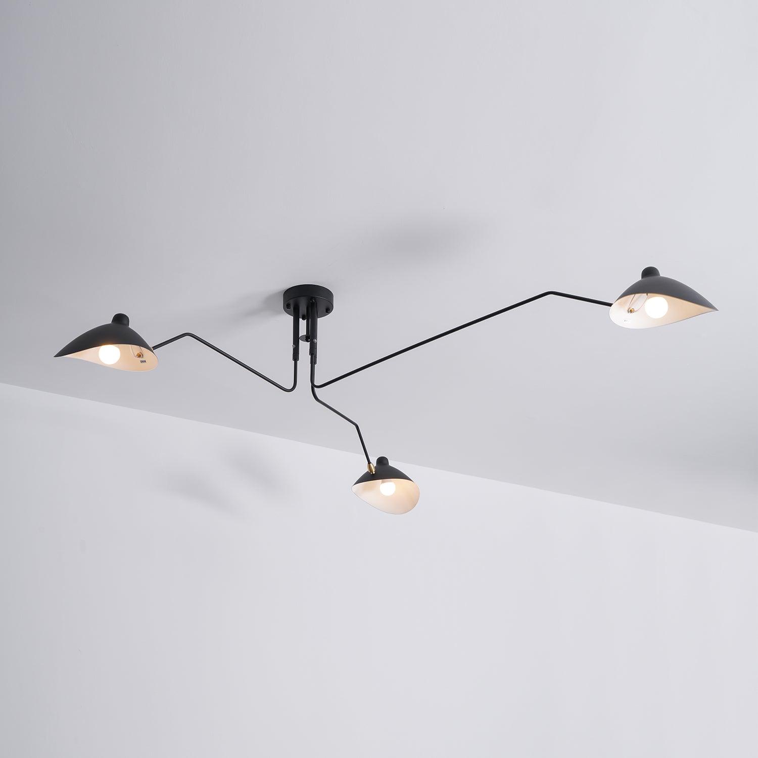 Arisha Lámpara de Techo Industrial de Tres Brazos — imagen 13 | Aura Lighting