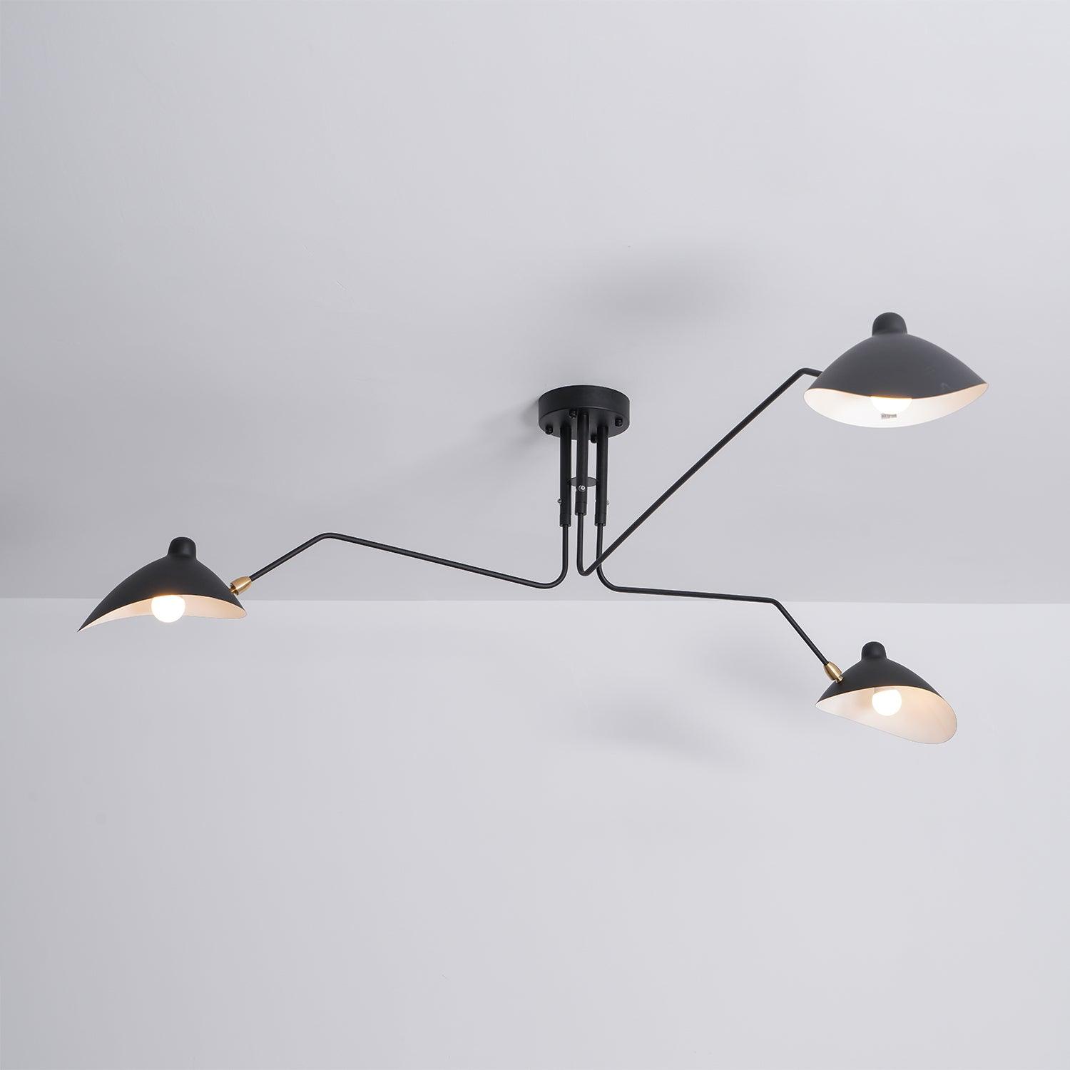 Arisha Lámpara de Techo Industrial de Tres Brazos — imagen 21 | Aura Lighting