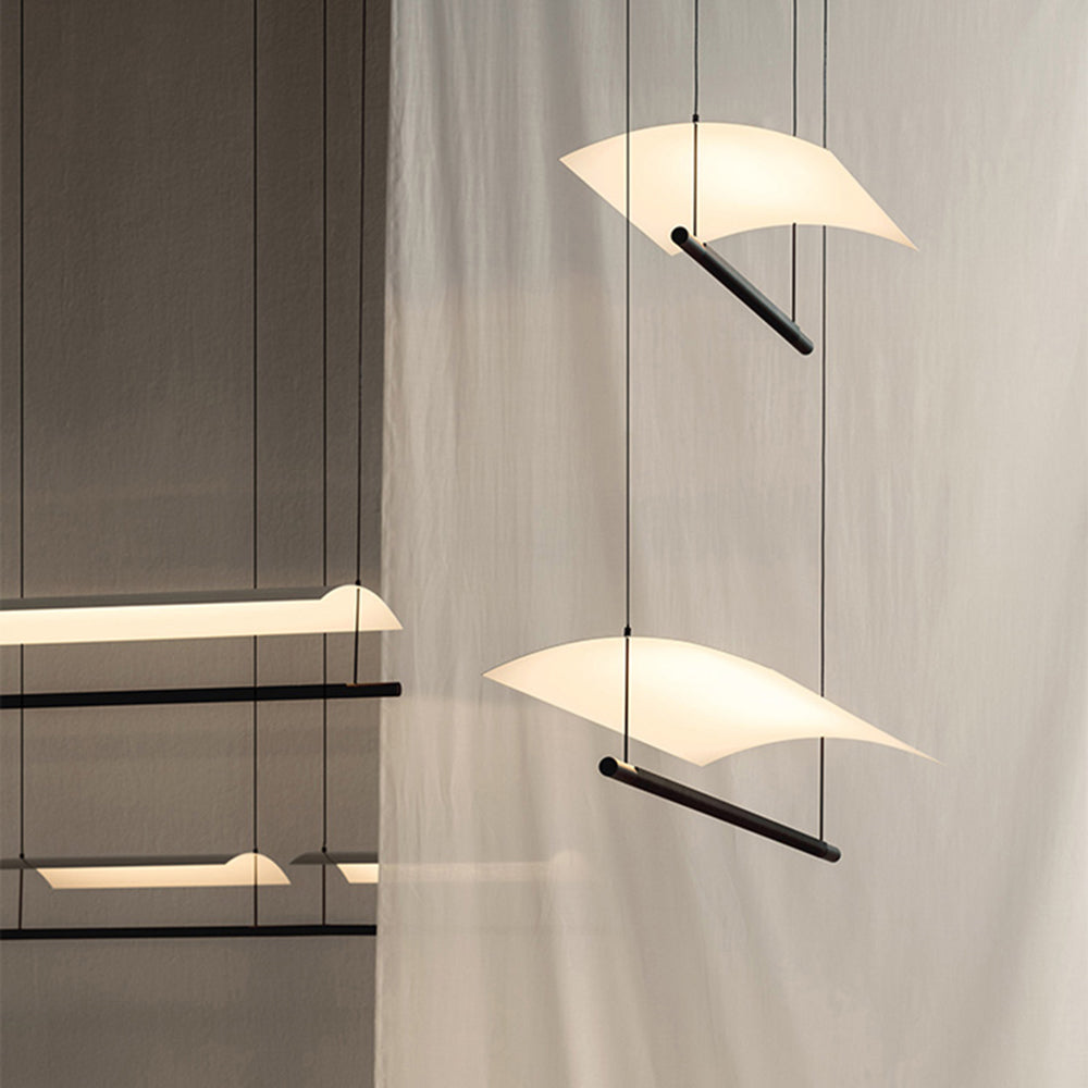 Arisha Minimalista Lineal Metal/Acrílico Lámpara Colgante — imagen 5 | Aura Lighting