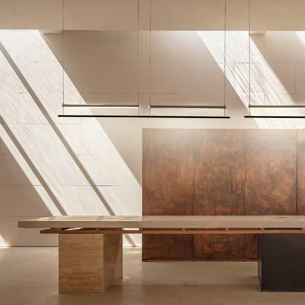 Arisha Minimalista Lineal Metal/Acrílico Lámpara Colgante — imagen 9 | Aura Lighting