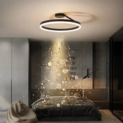 Arisha Moderna Anilla Metal Lámpara de Techo Blanca/Negra — imagen 3 | Aura Lighting
