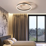 Arisha Moderna Anilla Metal Lámpara de Techo Blanca/Negra — imagen 6 | Aura Lighting