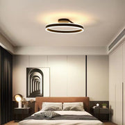 Arisha Moderna Anilla Metal Lámpara de Techo Blanca/Negra — imagen 8 | Aura Lighting