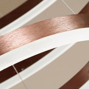 Arisha Moderna Anillos Metal/Acrílico Lámpara Colgante Negra/Dorada/Café — imagen 9 | Aura Lighting