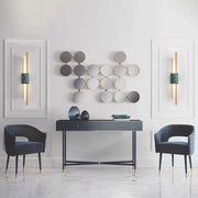 Arisha Moderna Geometría Metal LED Aplique de Pared Blanca/Dorada/Verde — imagen 13 | Aura Lighting