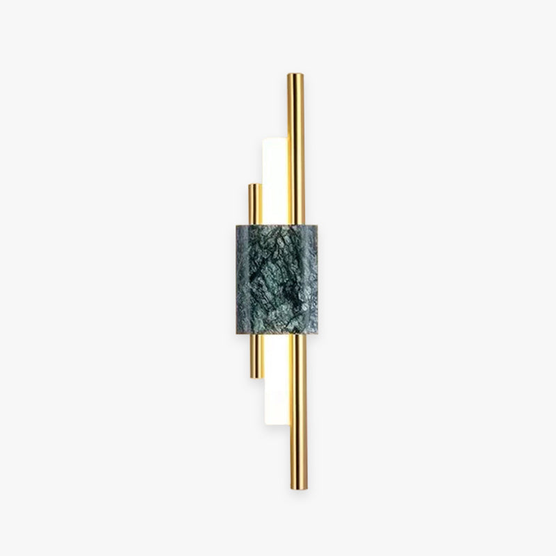 Arisha Moderna Geometría Metal LED Aplique de Pared Blanca/Dorada/Verde — imagen 1 | Aura Lighting