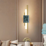 Arisha Moderna Geometría Metal LED Aplique de Pared Blanca/Dorada/Verde — imagen 3 | Aura Lighting