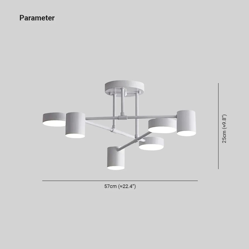 Arisha Moderna Geométrica Lámpara de Techo — imagen 4 | Aura Lighting