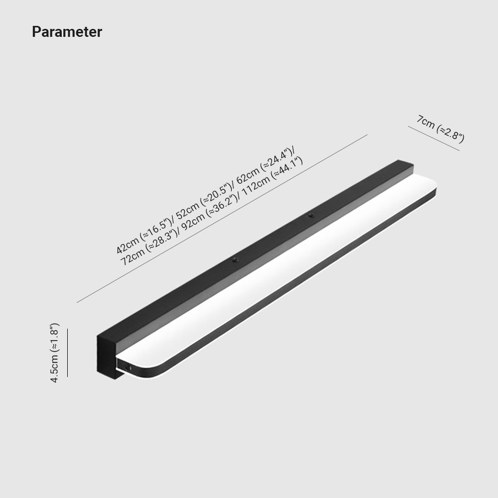 Arisha Moderna Rectangular Acrílico Aplique de Pared Cobre/Dorado — imagen 4 | Aura Lighting