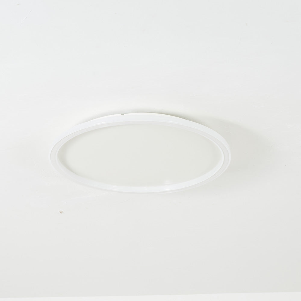 Arisha Moderna Redonda Metal Lámpara de Techo Blanca/Negra — imagen 10 | Aura Lighting