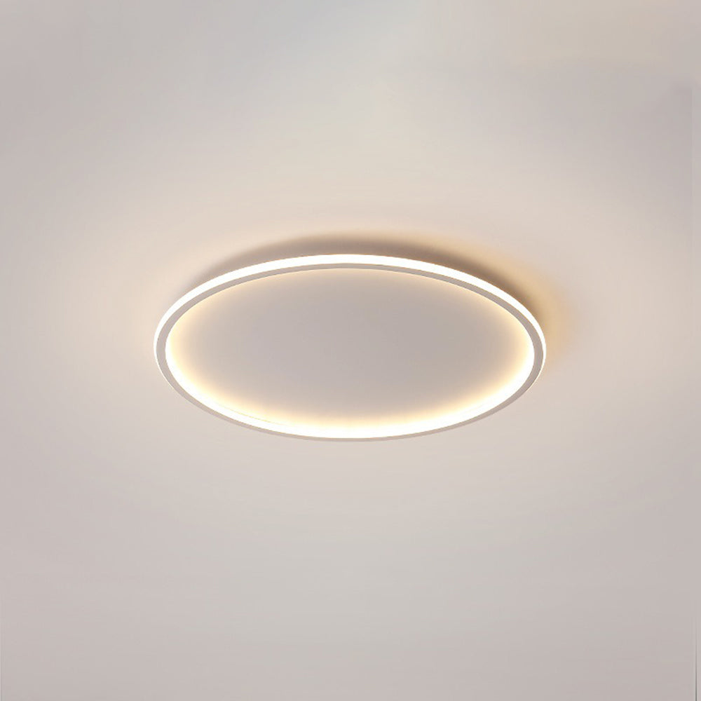 Arisha Moderna Redonda Metal Lámpara de Techo Blanca/Negra — imagen 12 | Aura Lighting